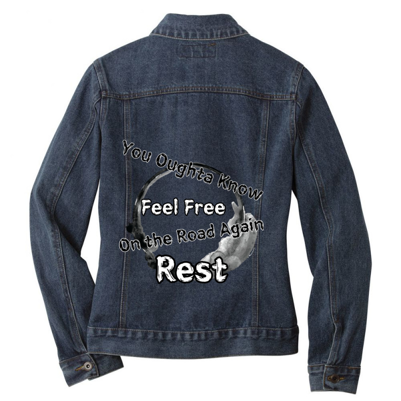 Hi Singer   .png Ladies Denim Jacket by cm-arts | Artistshot