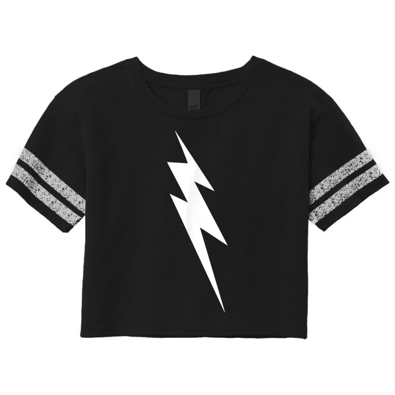 Big Texas Lightning Bolt T Shirt Scorecard Crop Tee by cm-arts | Artistshot