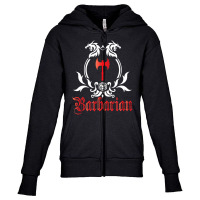 Barbarian Class Youth Zipper Hoodie | Artistshot