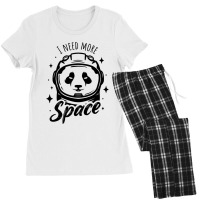 I Need More Space Funny   - Funny Astronaut Panda - Funny Space Astron Women's Pajamas Set | Artistshot