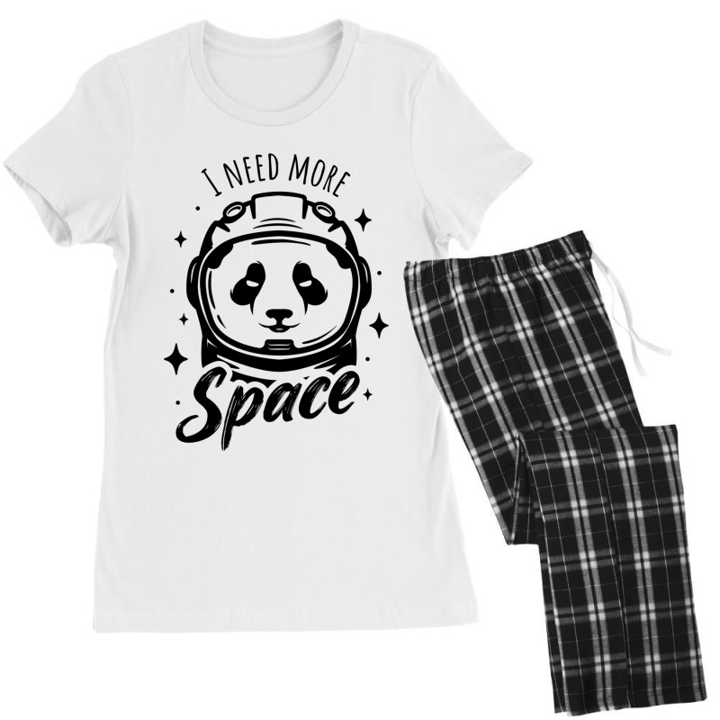 I Need More Space Funny   - Funny Astronaut Panda - Funny Space Astron Women's Pajamas Set by cm-arts | Artistshot