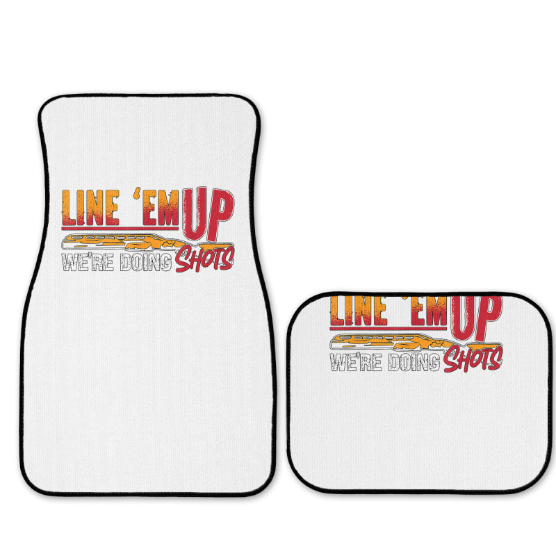 Line 'em Up We're Doing Sporting Clays Shotgun Clay Shooting T Shirt Full Set Car Mats | Artistshot