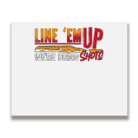 Line 'em Up We're Doing Sporting Clays Shotgun Clay Shooting T Shirt Metal Print Horizontal | Artistshot