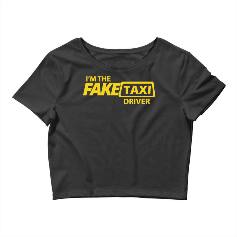 Fake Taxi Driver Pullover Hoodie Crop Top by cm-arts | Artistshot