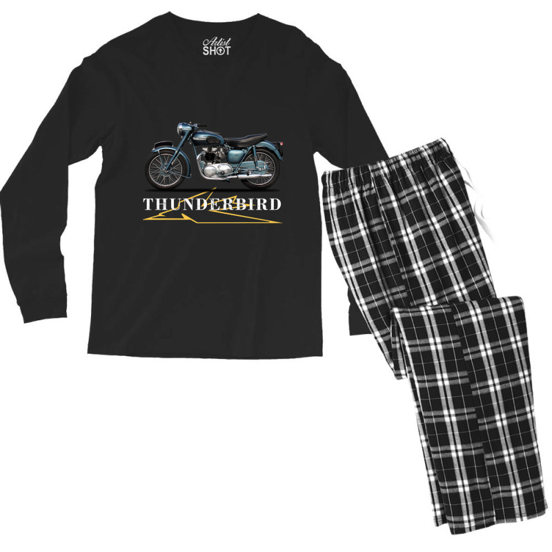 Thunderbird 1955 At Big Ben Perfect Gift Men's Long Sleeve Pajama Set | Artistshot