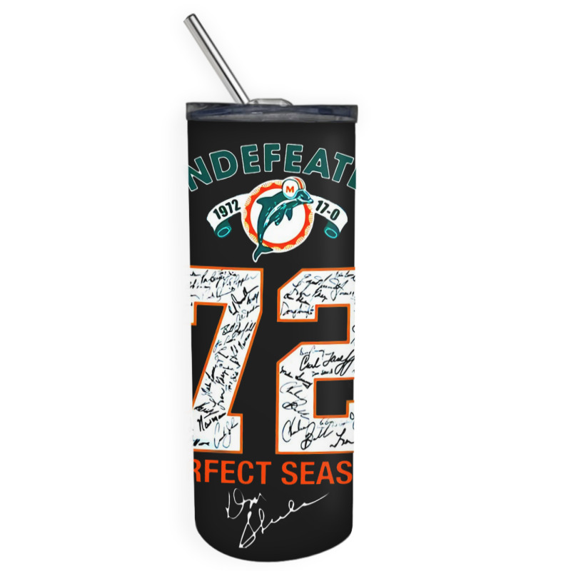 Miami Dolphin Undefeated Skinny Tumbler | Artistshot