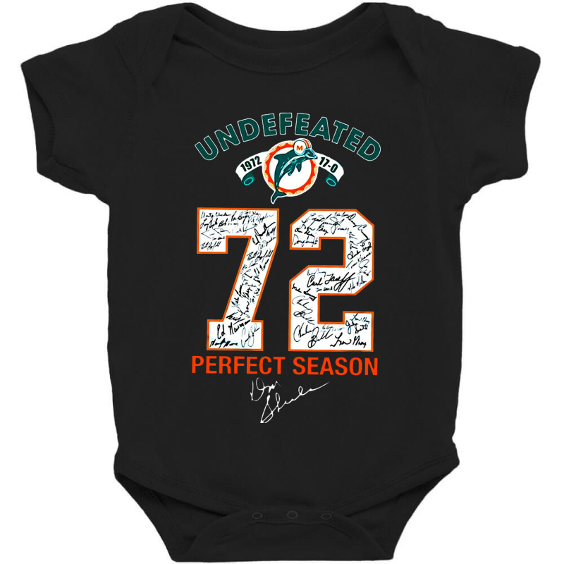 Miami Dolphin Undefeated Baby Bodysuit | Artistshot