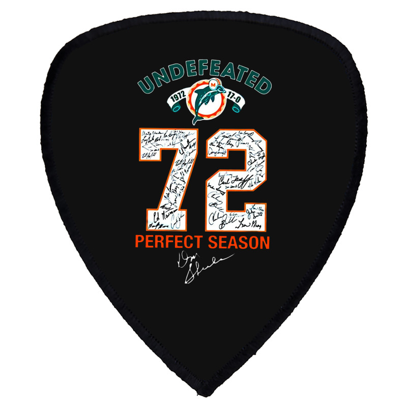 Miami Dolphin Undefeated Shield S Patch | Artistshot