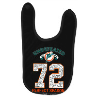 Miami Dolphin Undefeated Baby Bibs | Artistshot