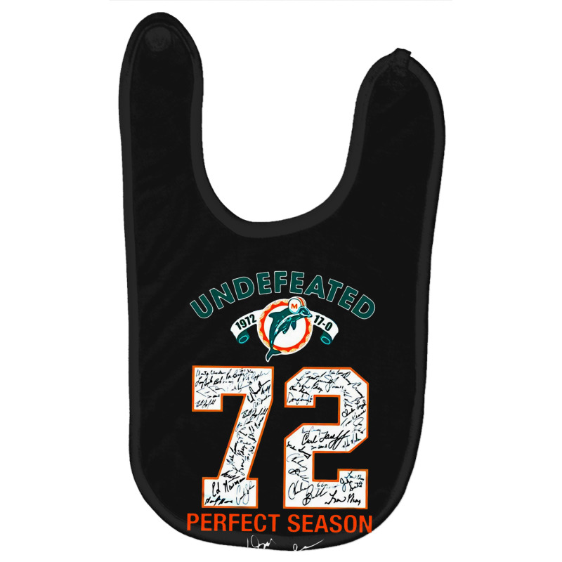 Miami Dolphin Undefeated Baby Bibs | Artistshot