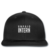 Unpaid Intern Office Worker Internship Joke Printed Hat | Artistshot