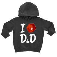 Fantasy W 20 Dice I Love D And D Tabletop Role Play Toddler Hoodie | Artistshot