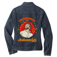 Annatha Tamil Movie Superstar Rajinikanth Ladies Denim Jacket | Artistshot