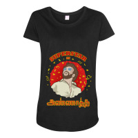 Annatha Tamil Movie Superstar Rajinikanth Maternity Scoop Neck T-shirt | Artistshot