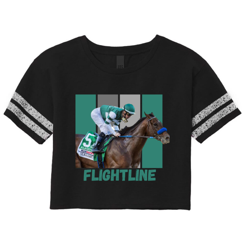 Flightline Horse Racing Thoroughbred Del Mar Santa Anita Sweatshirt Scorecard Crop Tee by cm-arts | Artistshot