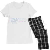 Guess You Figured My Two Times Two Always Equates To One. Women's Pajamas Set | Artistshot