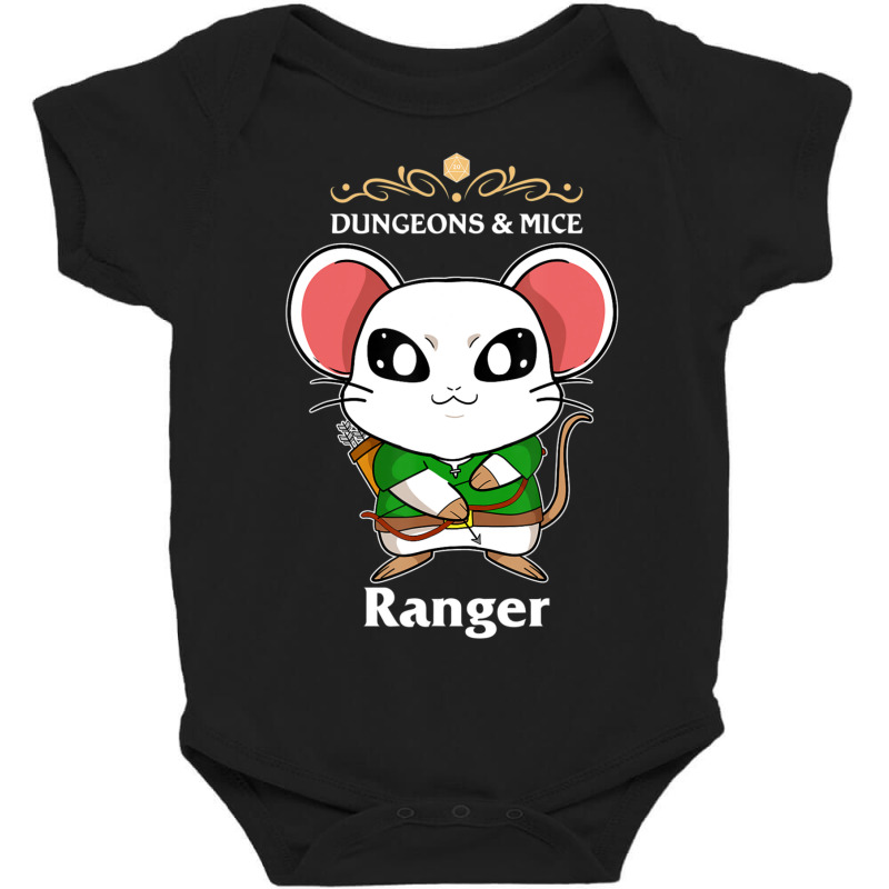 Mice Ranger Mouse Fantasy D20 Tabletop Rpg Roleplaying Gamer Baby Bodysuit by hotoancuong | Artistshot