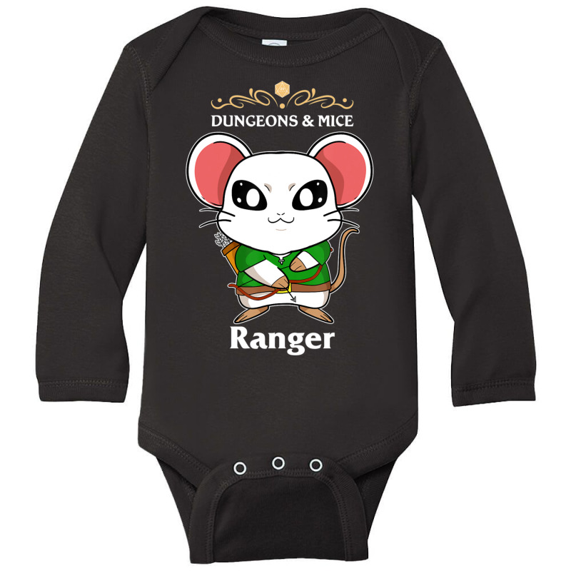 Mice Ranger Mouse Fantasy D20 Tabletop Rpg Roleplaying Gamer Long Sleeve Baby Bodysuit by hotoancuong | Artistshot