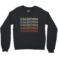 Caledonia Michigan Caledonia Mi Retro Vintage Text T Shirt Crewneck Sweatshirt | Artistshot