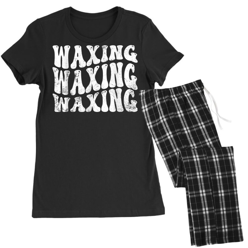 Vintage Waxing Pun Waxing Esthetician Retro Waxing T Shirt Women's Pajamas Set | Artistshot