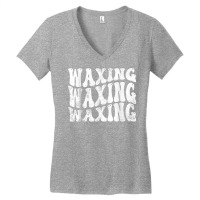 Vintage Waxing Pun Waxing Esthetician Retro Waxing T Shirt Women's V-neck T-shirt | Artistshot