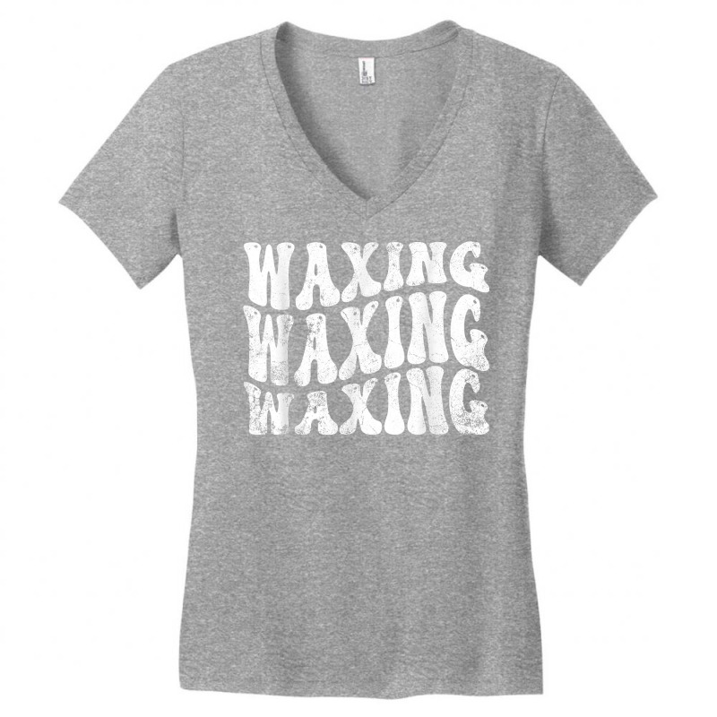 Vintage Waxing Pun Waxing Esthetician Retro Waxing T Shirt Women's V-neck T-shirt | Artistshot