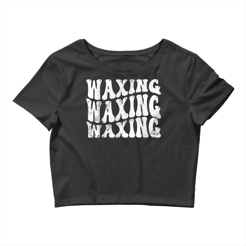 Vintage Waxing Pun Waxing Esthetician Retro Waxing T Shirt Crop Top | Artistshot