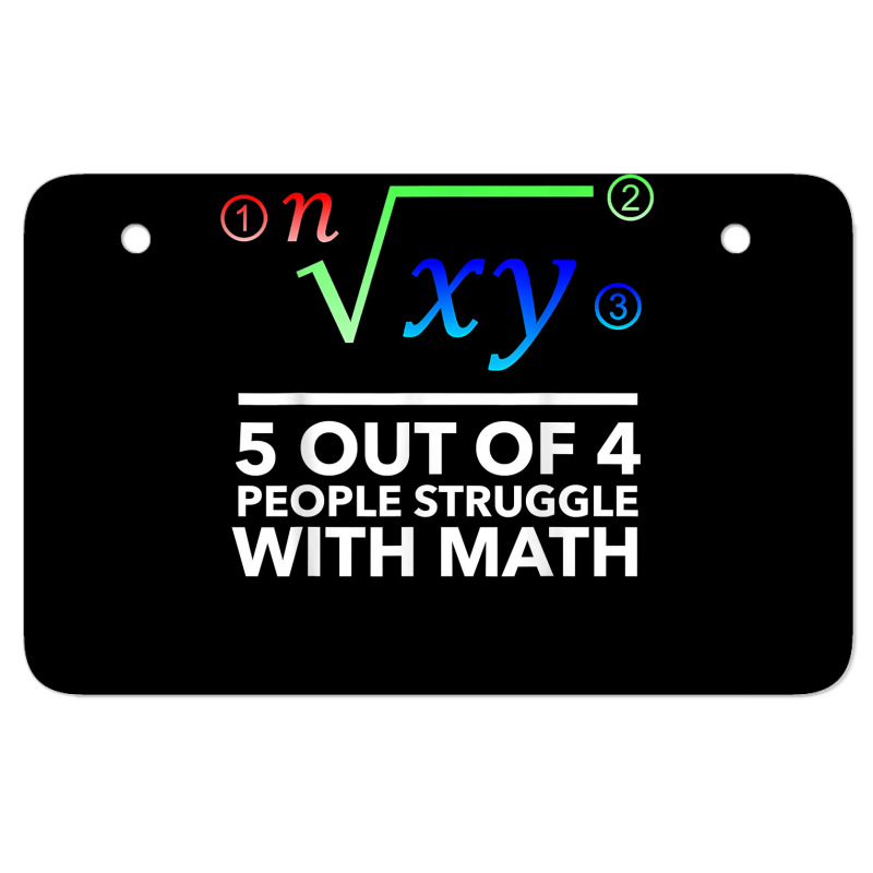 Funny Math Teacher Shirt, 5 Out Of 4 People Struggle Math T Shirt Atv ...