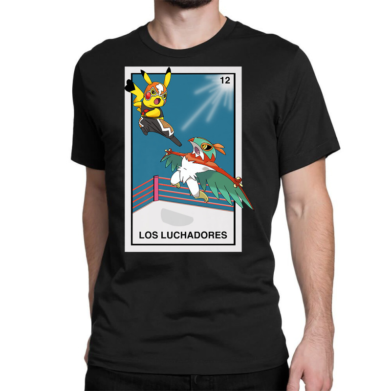 Los Luchadoresthe Fighters   Mexican Lottery Game Inspired Premium T S Classic T-shirt by cluniepfa | Artistshot