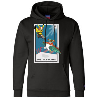 Los Luchadoresthe Fighters   Mexican Lottery Game Inspired Premium T S Champion Hoodie | Artistshot