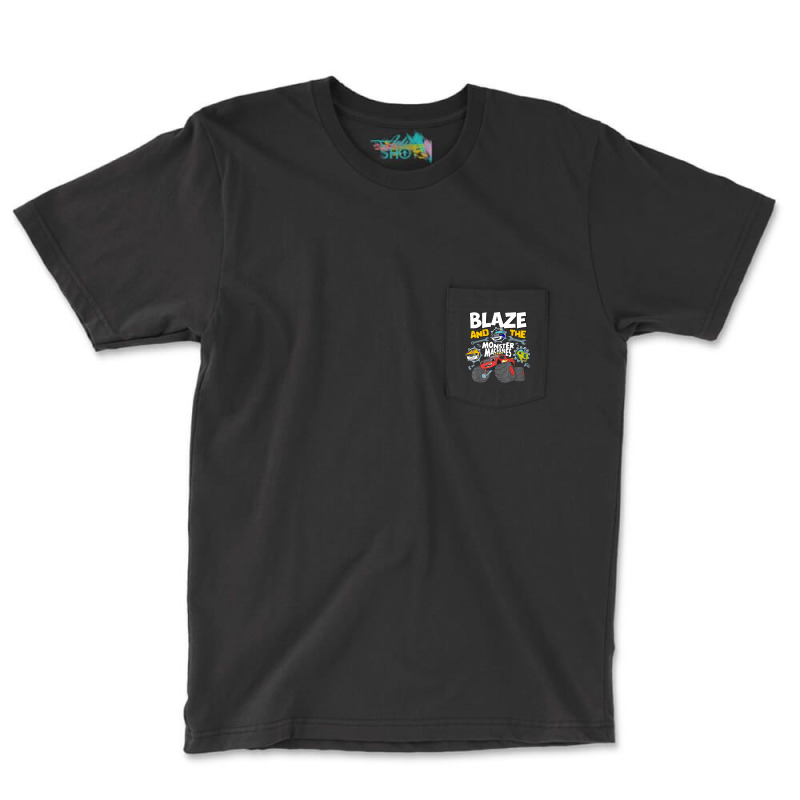 Blaze & The Monster Machines Group Pocket T-shirt | Artistshot