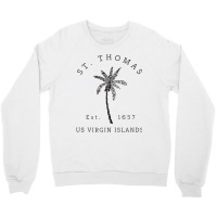 Original St. Thomas Virgin Islands Palm Tree Novelty Art Tank Top Crewneck Sweatshirt | Artistshot