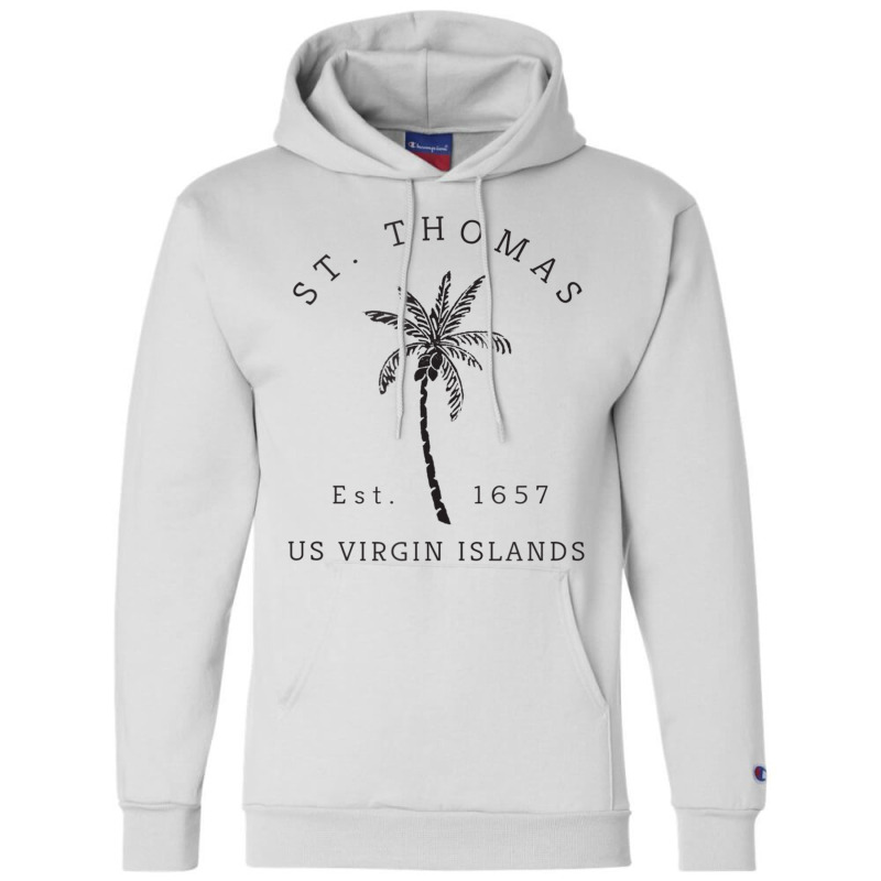 Original St. Thomas Virgin Islands Palm Tree Novelty Art Tank Top Champion Hoodie by cm-arts | Artistshot