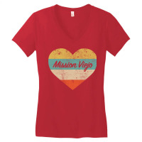 I Love Mission Viejo California Vintage Distressed Retro Pullover Hood Women's V-neck T-shirt | Artistshot