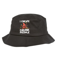 I Create Drunk People Funny Octopus Mixology Bartender Staff Tank Top Bucket Hat | Artistshot