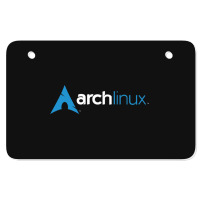 Dark Arch Linux Atv License Plate | Artistshot