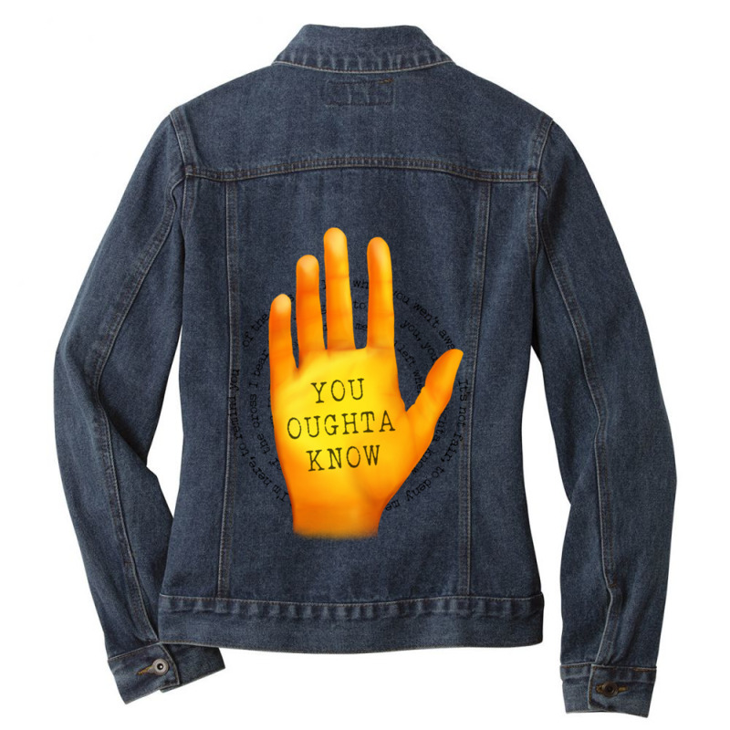 You Oughta Know - Jagged Little Pill  .png Ladies Denim Jacket by cm-arts | Artistshot