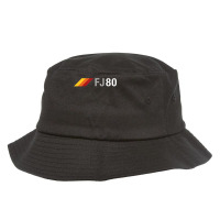 Fj80 Overland Suv 3 Stripes Vintage Racing 80 Series T Shirt Bucket Hat | Artistshot