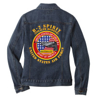 B2 - Spirit - Stealth Bomber Ladies Denim Jacket | Artistshot