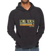 Vintage Long Beach California Ca Love Souvenir Vintage Hoodie | Artistshot