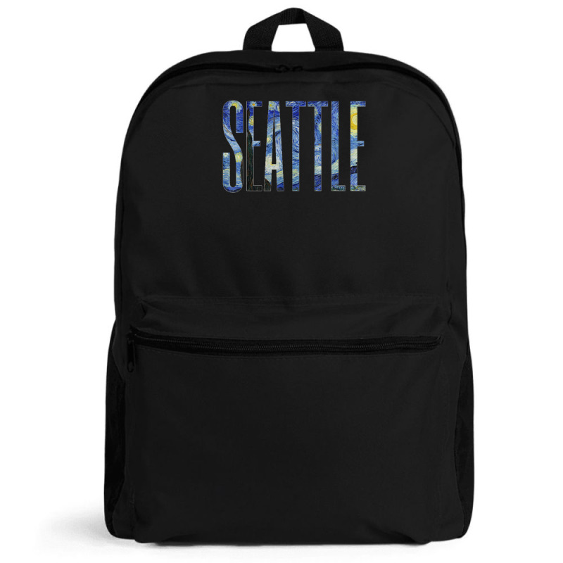 Seattle Van Gogh Starry Night Art Vincent Van Gogh Painting Backpack | Artistshot