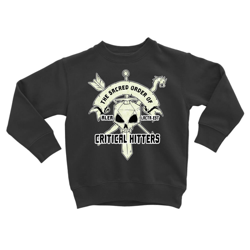 Retro Sacred Order Critical Hitters 20 Side Skull Toddler Sweatshirt by hotoancuong | Artistshot