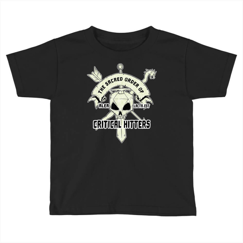 Retro Sacred Order Critical Hitters 20 Side Skull Toddler T-shirt by hotoancuong | Artistshot