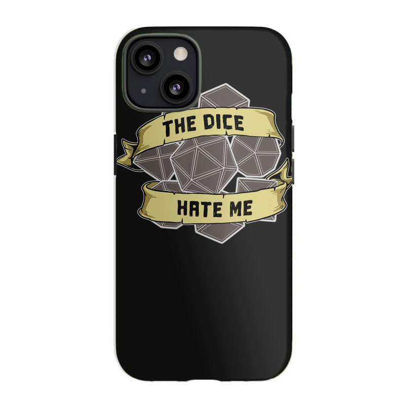 Retro The Dice Hate Me 20 Sided Tabletop Role Play Iphone 13 Case | Artistshot