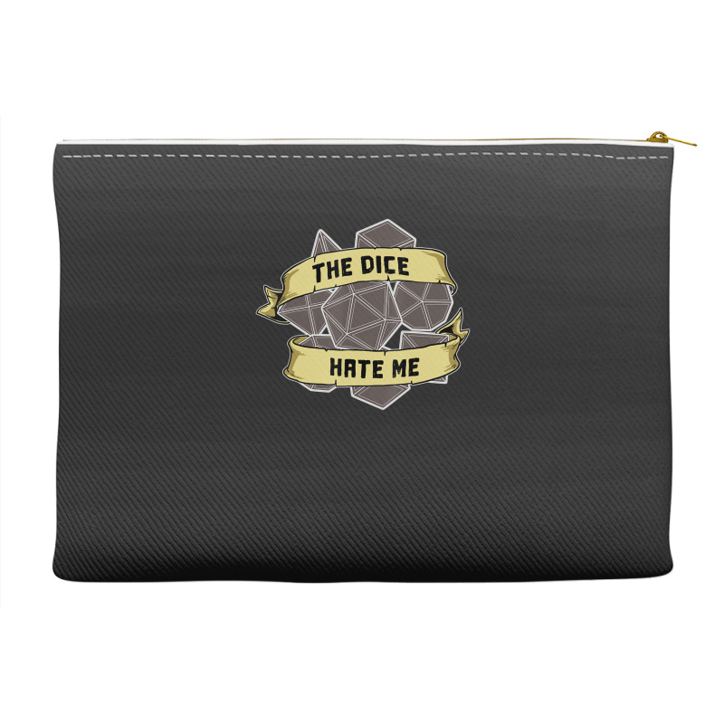 Retro The Dice Hate Me 20 Sided Tabletop Role Play Accessory Pouches | Artistshot