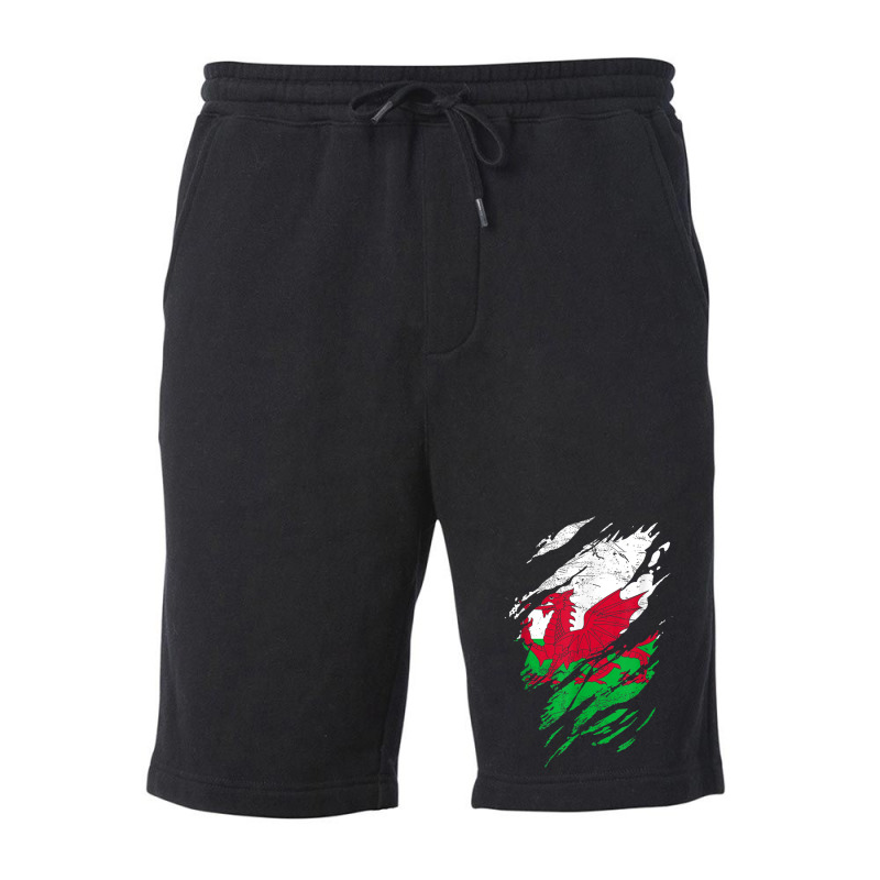 Wales Flag Welsh Dragon Baner Y Ddraig Goch Cardiff Heritage T Shirt Fleece Short by cm-arts | Artistshot