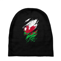 Wales Flag Welsh Dragon Baner Y Ddraig Goch Cardiff Heritage T Shirt Baby Beanies | Artistshot