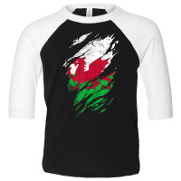 Wales Flag Welsh Dragon Baner Y Ddraig Goch Cardiff Heritage T Shirt Toddler 3/4 Sleeve Tee | Artistshot