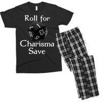 Roll For Charisma Save Natural 1 Role Playing Men's T-shirt Pajama Set | Artistshot