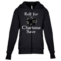 Roll For Charisma Save Natural 1 Role Playing Youth Zipper Hoodie | Artistshot